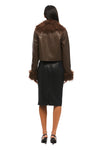 THE PIPPA COFFEE JACKET | MODEL