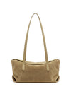 THE POPPY BLONDE SUEDE BAG | GHOST