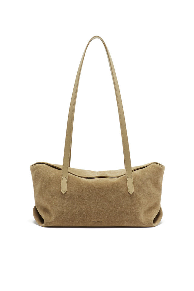 THE POPPY BLONDE SUEDE BAG 