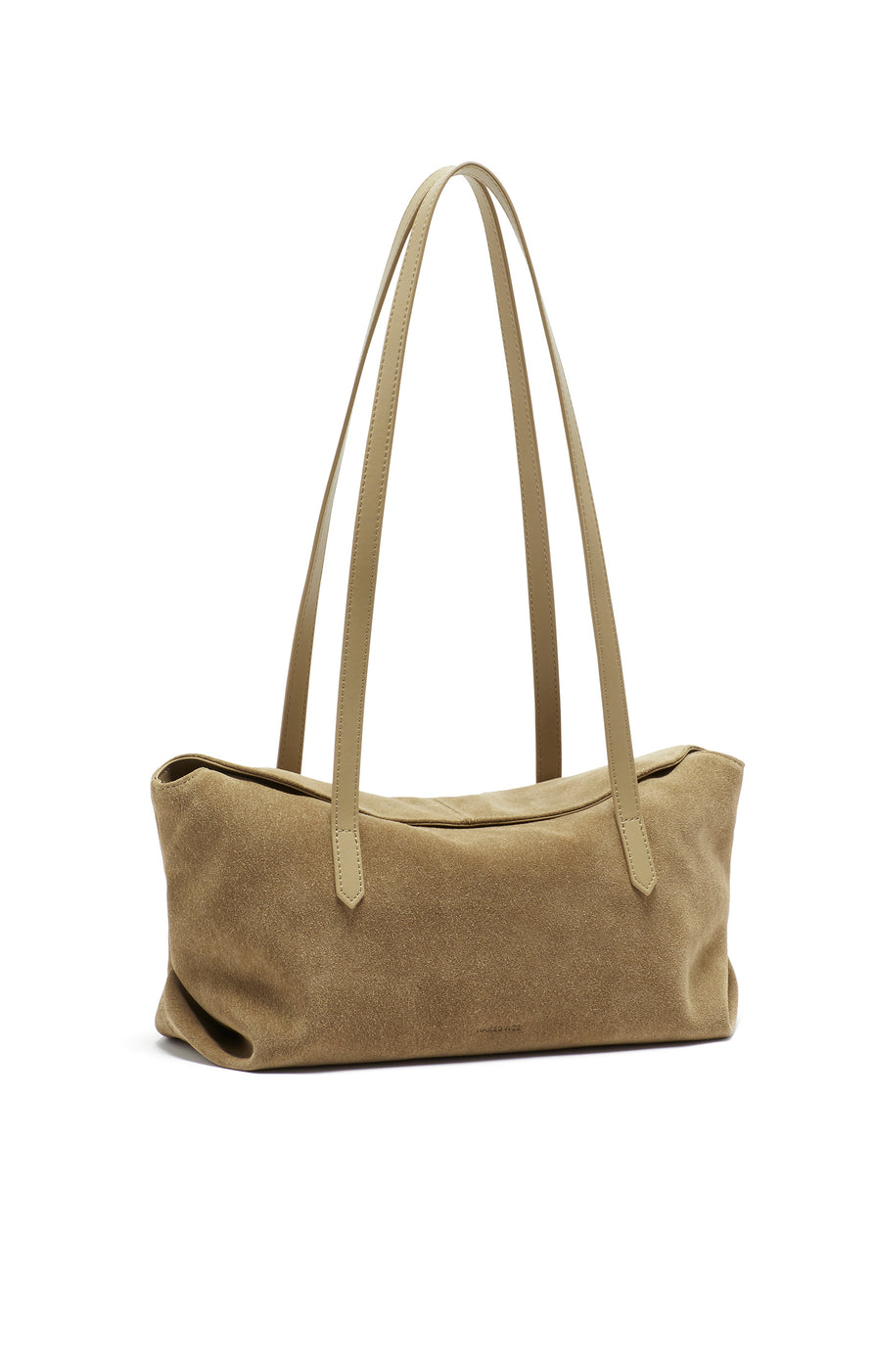 THE POPPY BLONDE SUEDE BAG | GHOST