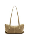 THE POPPY BLONDE SUEDE BAG | GHOST