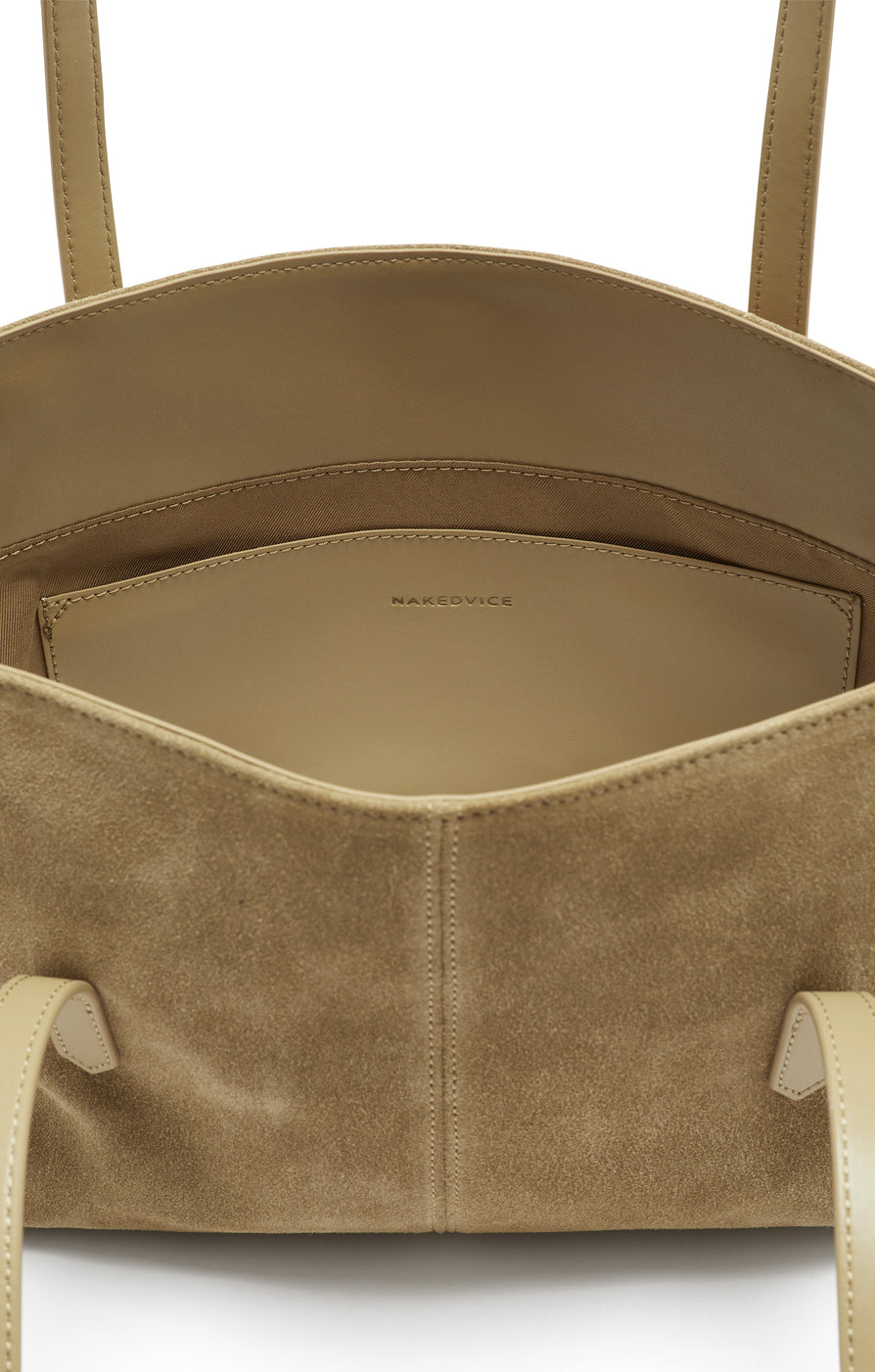 THE POPPY BLONDE SUEDE BAG | GHOST