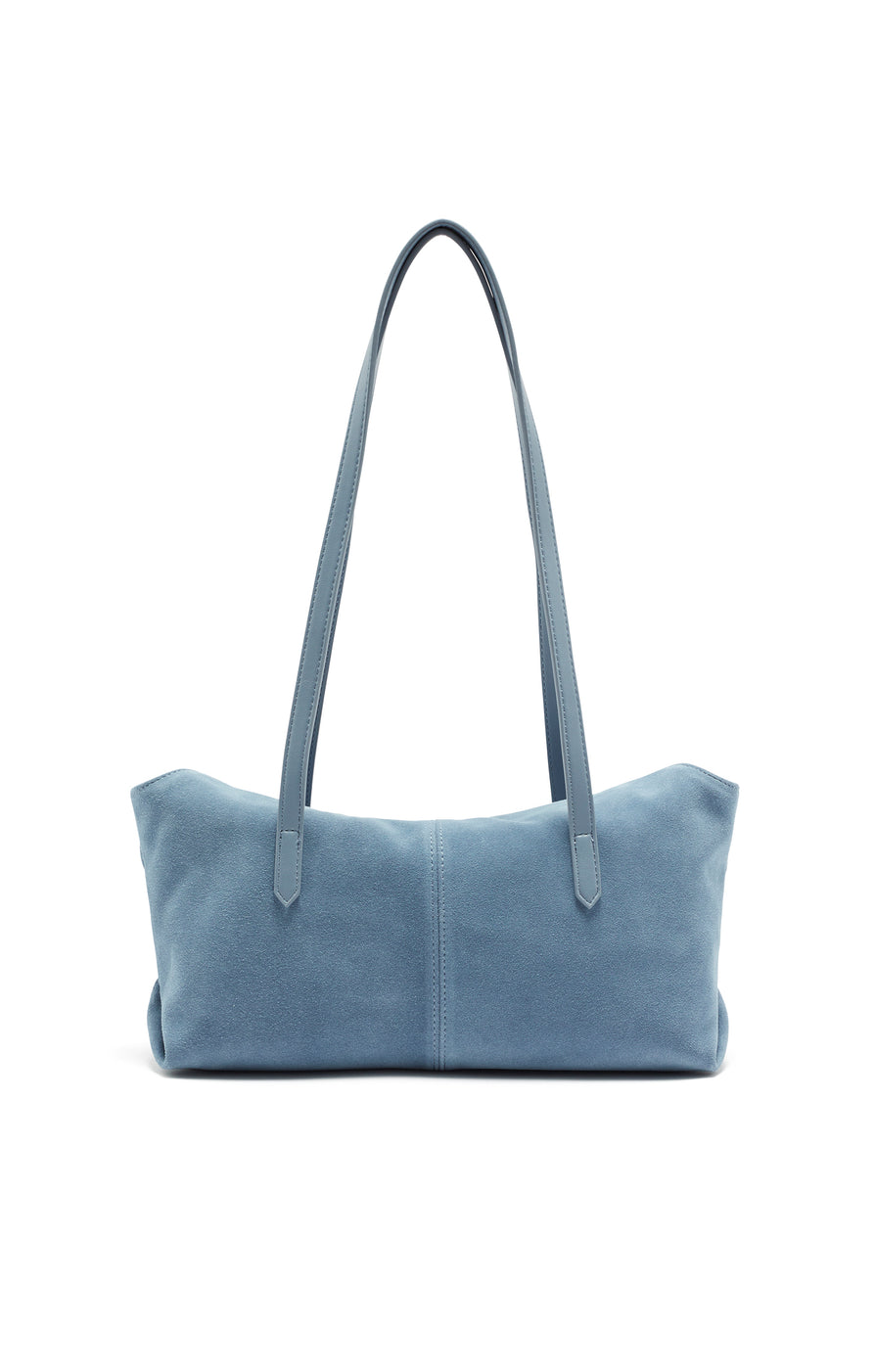 THE POPPY BLUE SUEDE BAG | ghost