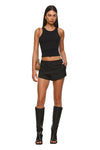 THE NESSA BLACK SHORT | MODEL