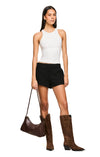 THE MARDI BLACK SHORT | model