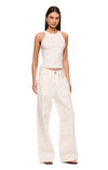 THE SABRINA WHITE TANK | model
