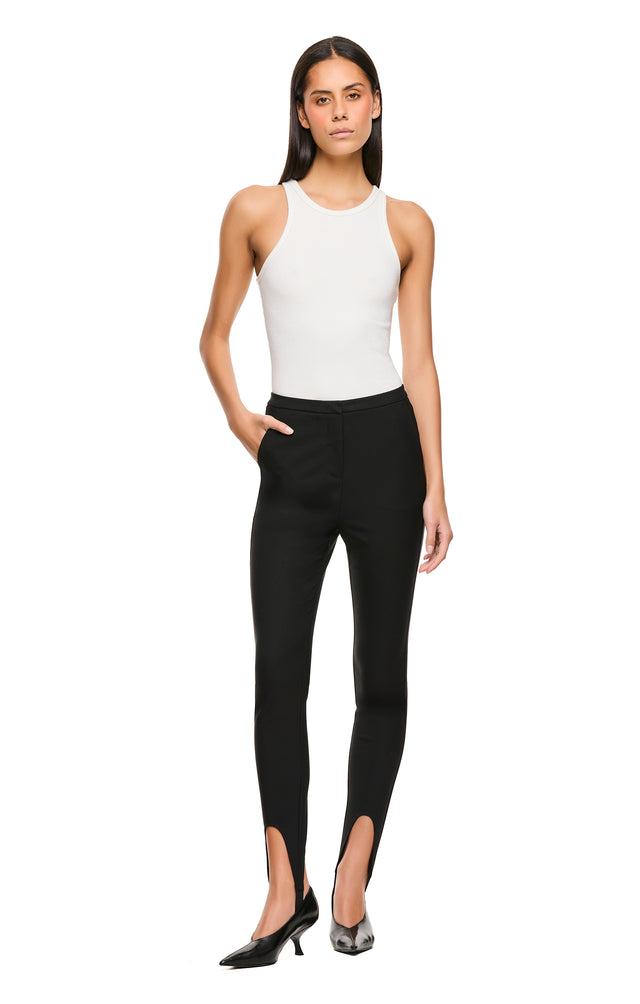 THE ALEXIS BLACK STIRRUP PANT 