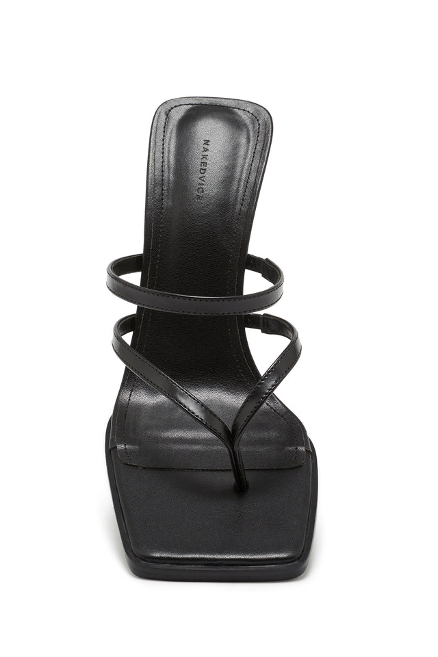 THE SASKIA BLACK WEDGE 