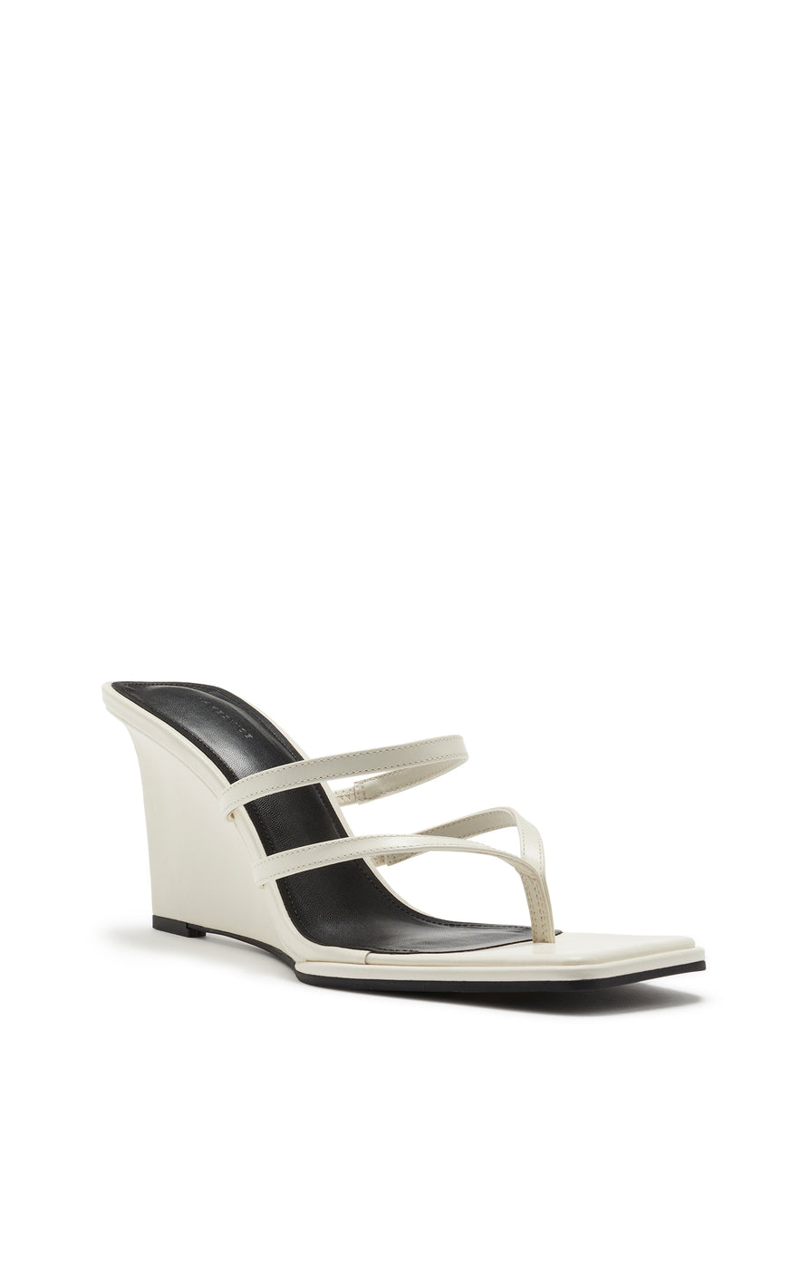 THE SASKIA WHITE WEDGE | GHOST