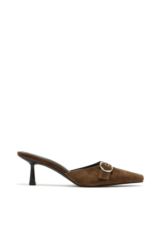 THE SIENNA COCOA SUEDE HEEL