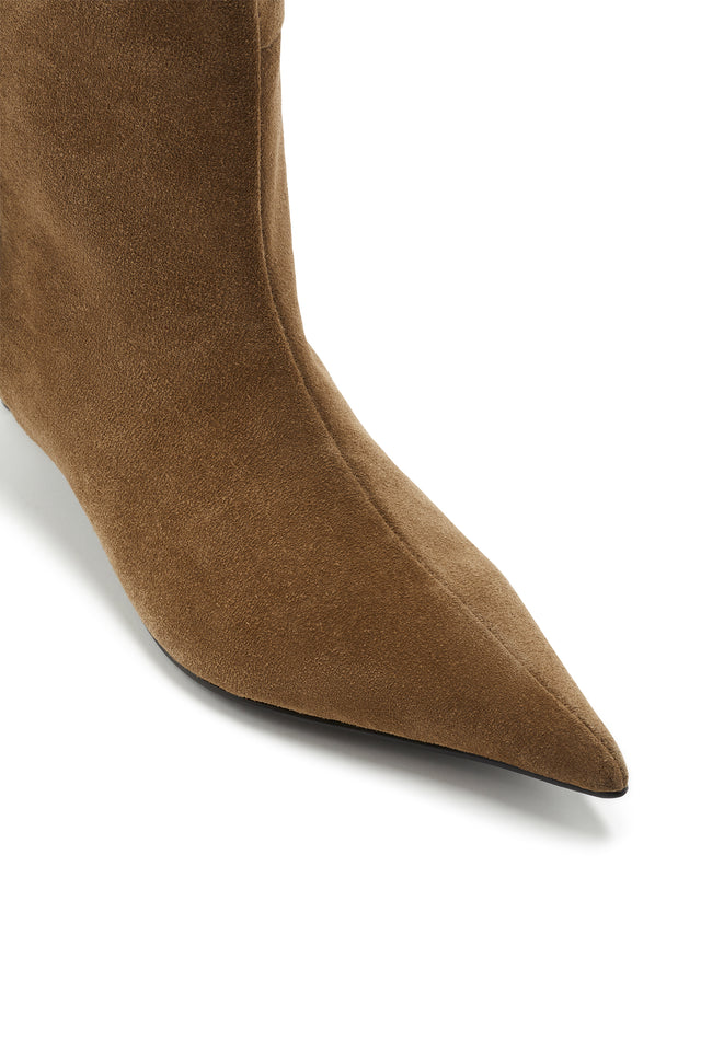 THE STACEY MOCHA FRINGE BOOT 