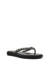 THE TAHNEE BLACK STUDDED THONG | GHOST