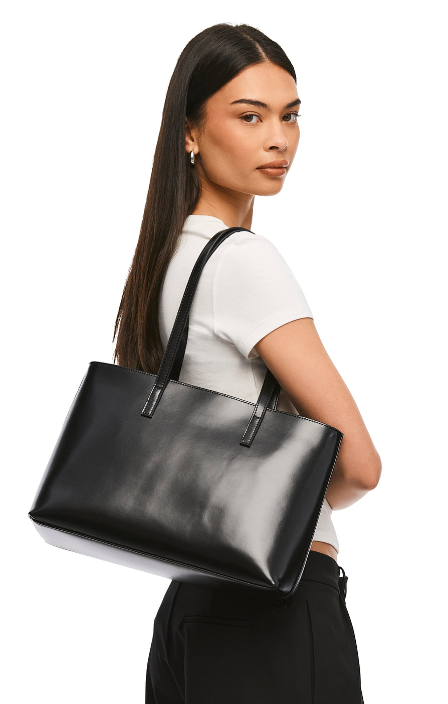 THE PEARCE BLACK TOTE | mode