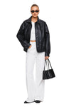 THE TOREY BLACK JACKET | model