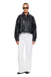 THE TOREY BLACK JACKET | model