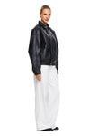 THE TOREY BLACK JACKET | model