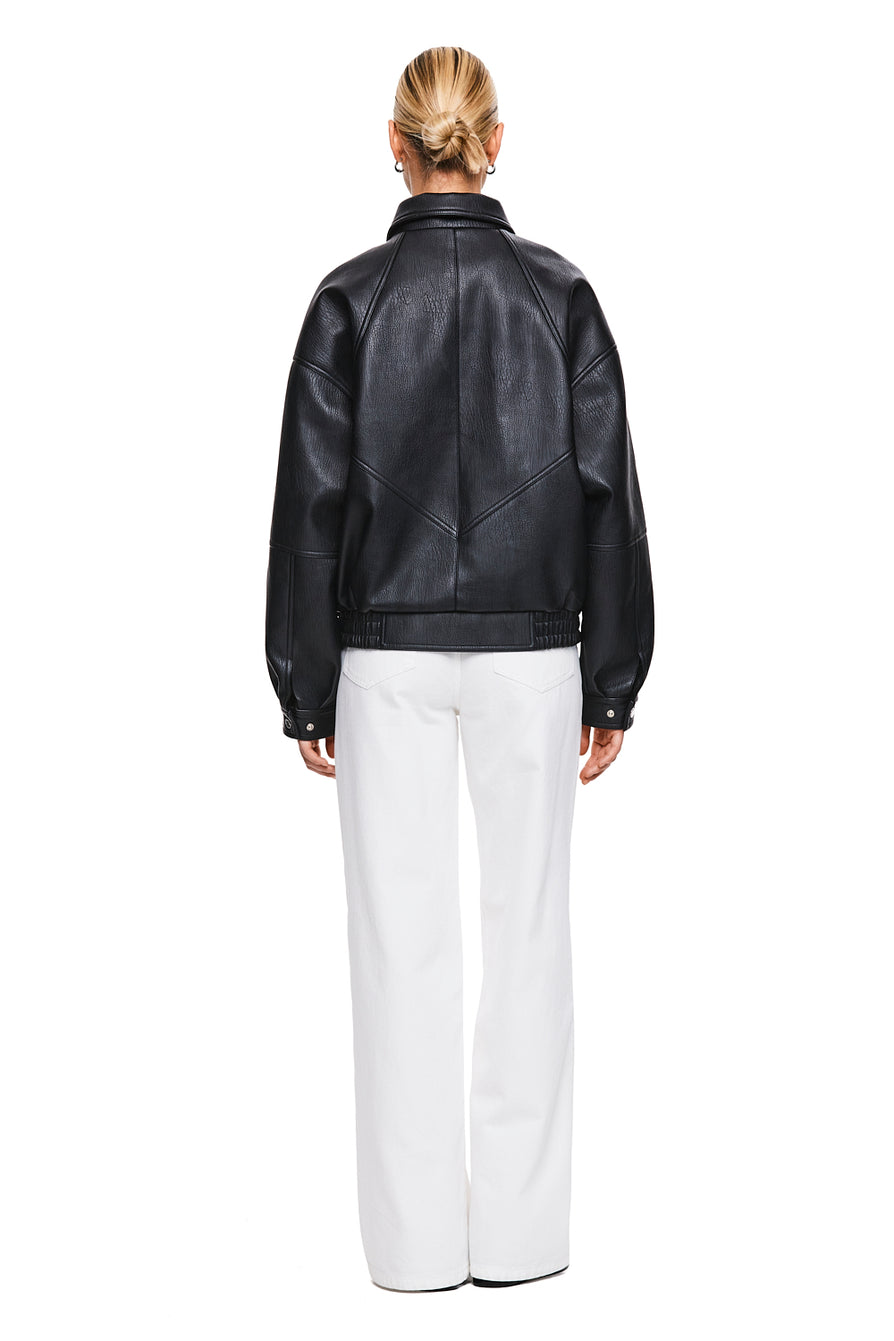 THE TOREY BLACK JACKET | model