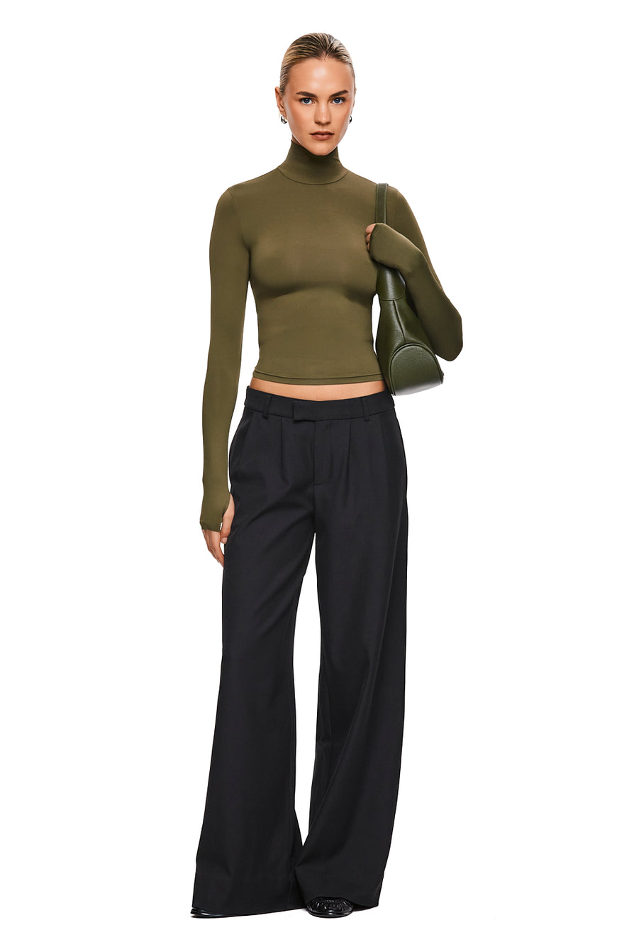 THE TULSA KHAKI TURTLENECK | MODEL