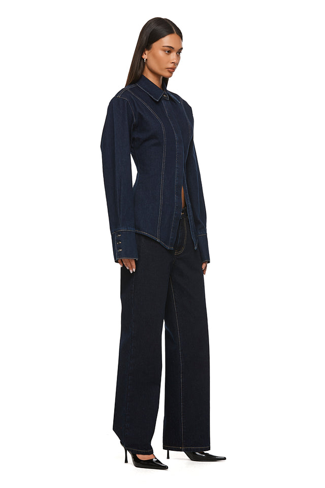 THE WATSON DARK INDIGO SHIRT 