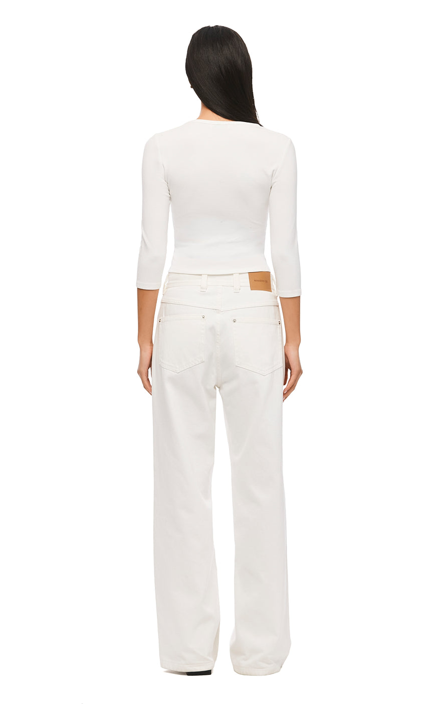 THE MAXWELL WHITE JEAN | MODEL