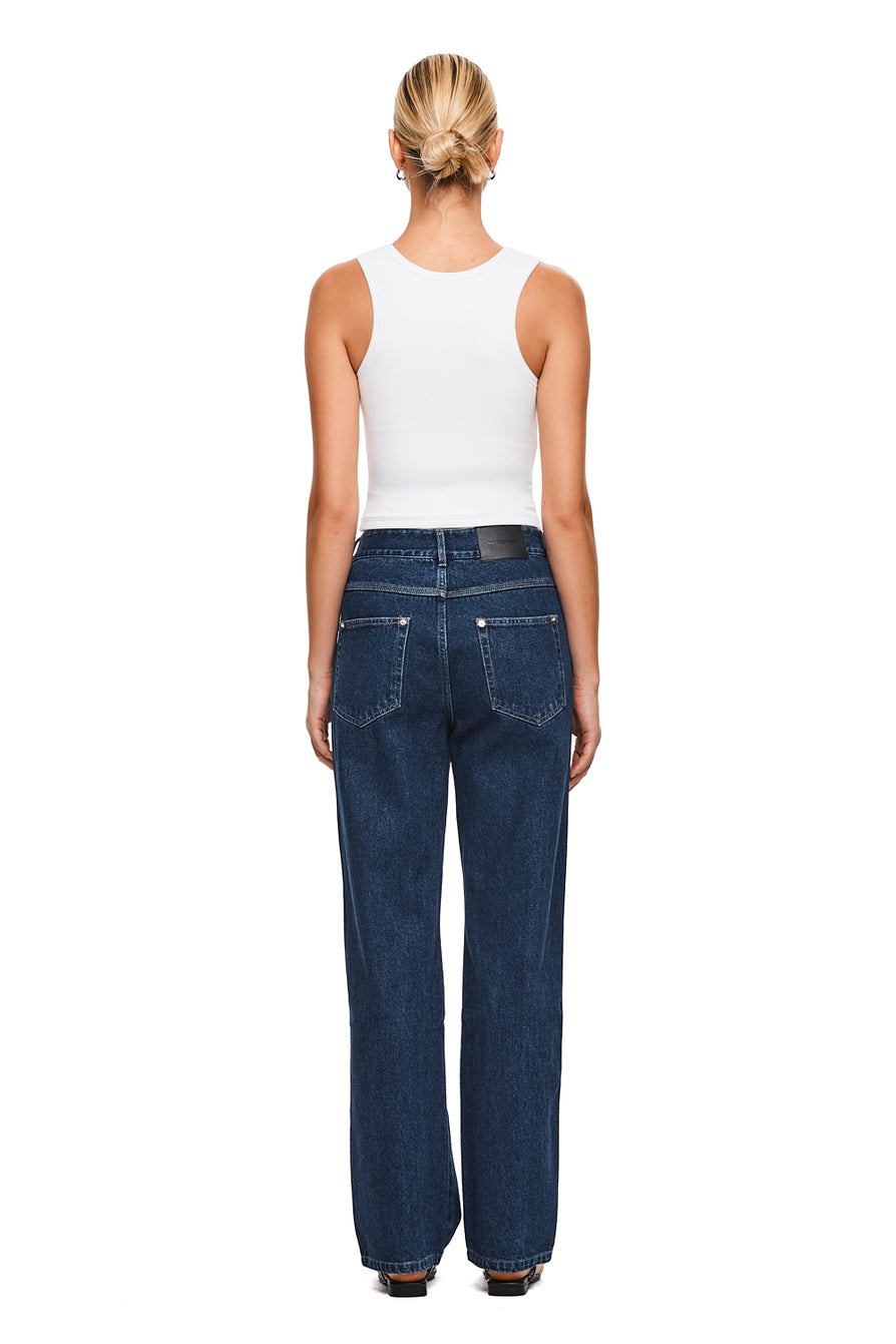 THE XAVIER INDIGO JEAN | model