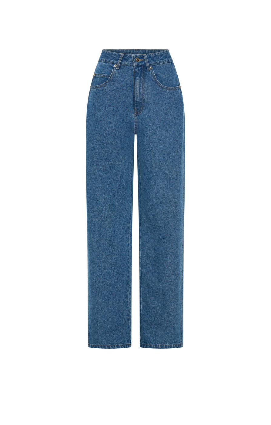 THE XAVIER MID BLUE JEAN | ghost
