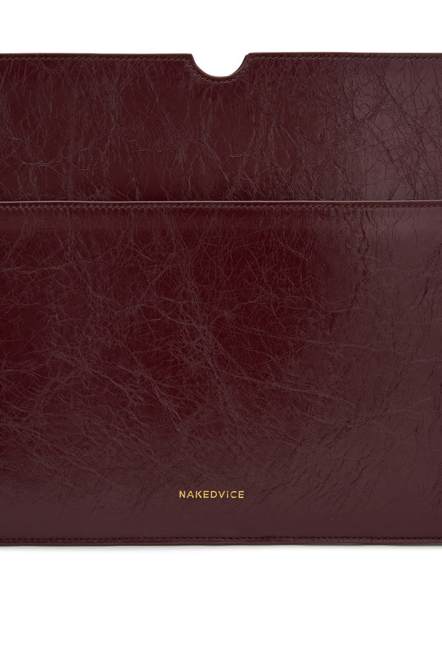 THE BASS BURGUNDY LAPTOP SLEEVE