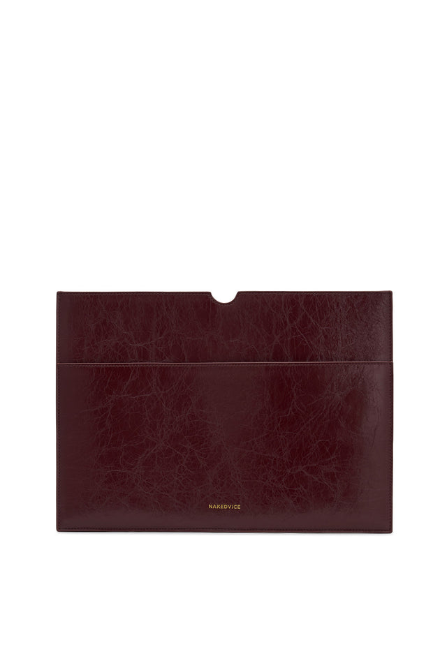 THE BASS BURGUNDY LAPTOP SLEEVE 