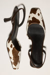 THE CUPID COW-PRINT HEEL | campaign