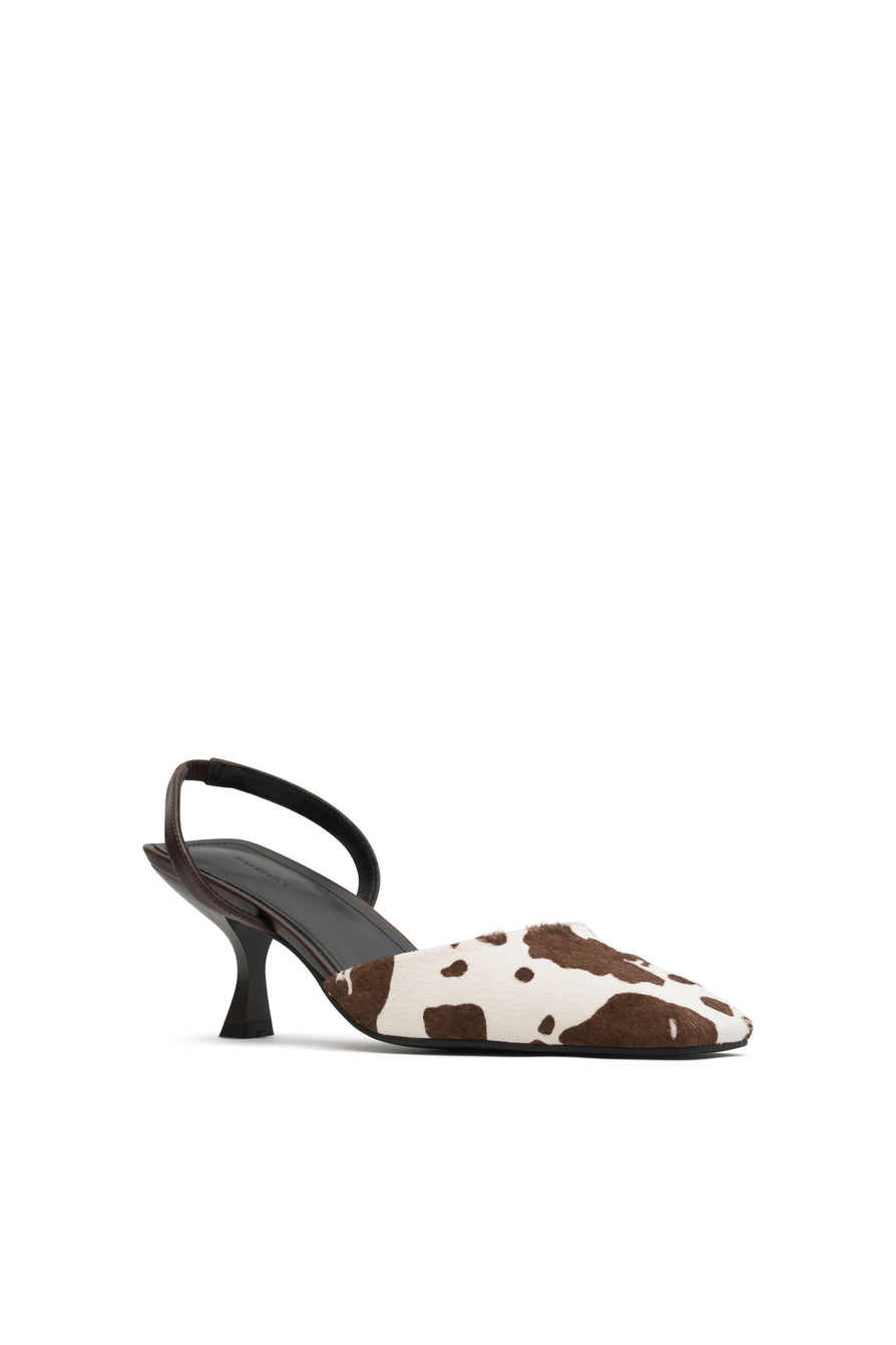 THE CUPID COW-PRINT HEEL | 