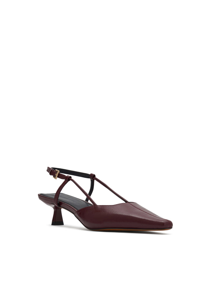 THE DOLLY BURGUNDY HEEL