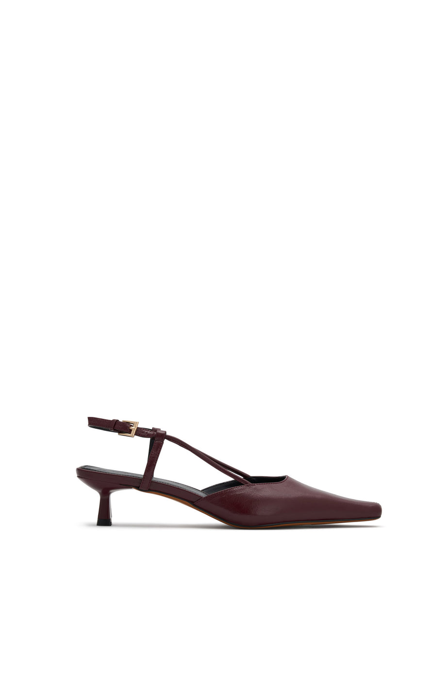 THE DOLLY BURGUNDY HEEL | ghost