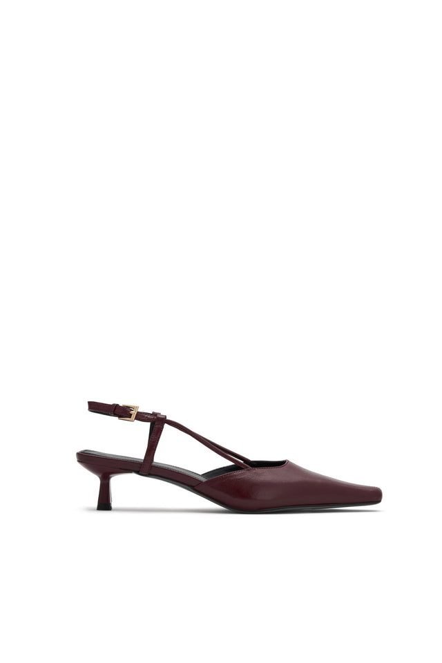 THE DOLLY BURGUNDY HEEL 