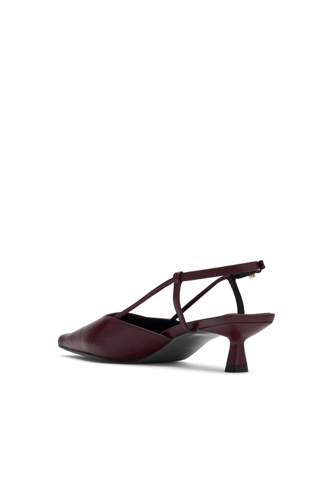 THE DOLLY BURGUNDY HEEL 