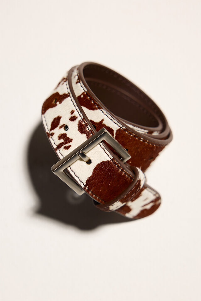 THE DUKE COW PRINT BELT 