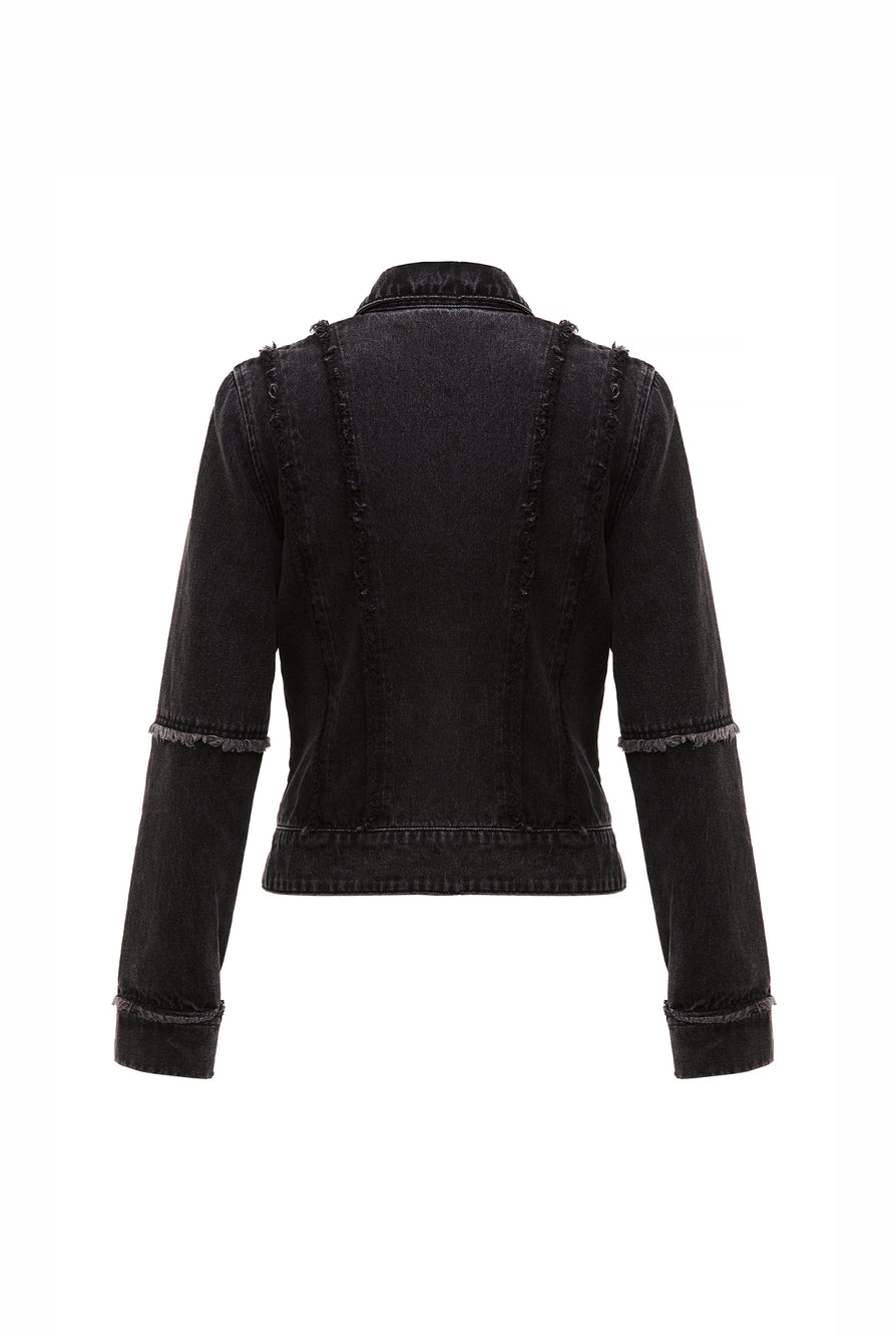 THE KINSEY JACKET BLACK DENIM | ghost