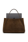 THE NYLA CHOC SUEDE BAG | GHOST