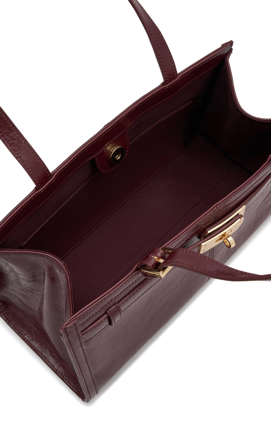 THE LUNA BURGUNDY BAG