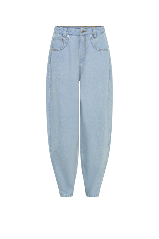 THE SAHARA LIGHT BLUE BARREL JEAN