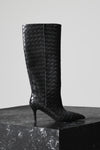 THE SEREN BLACK CROSSHATCH BOOT | campaign