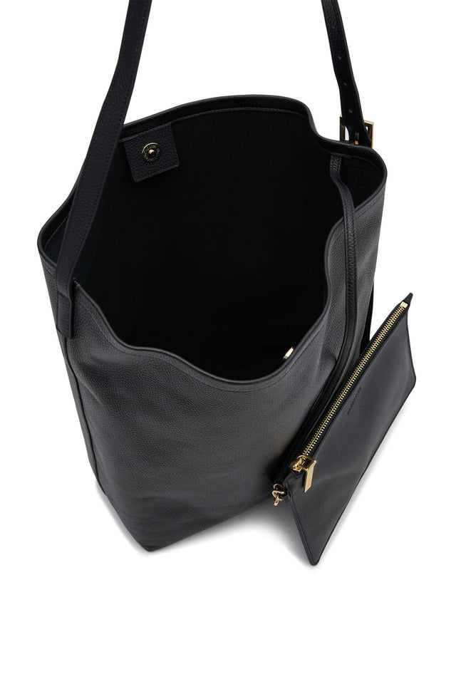 THE SMITH BLACK BUCKET BAG