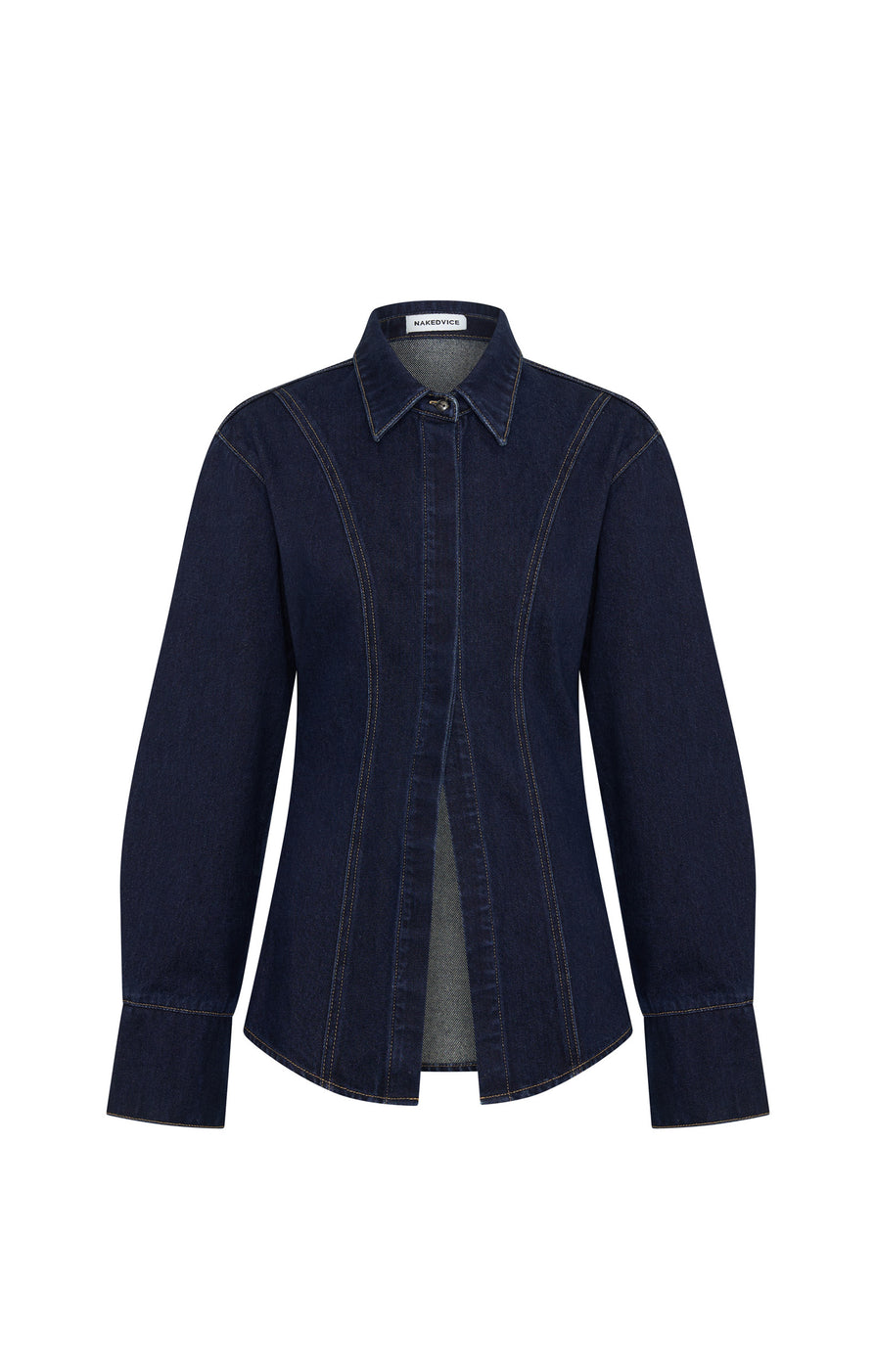 THE WATSON DARK INDIGO SHIRT | ghost